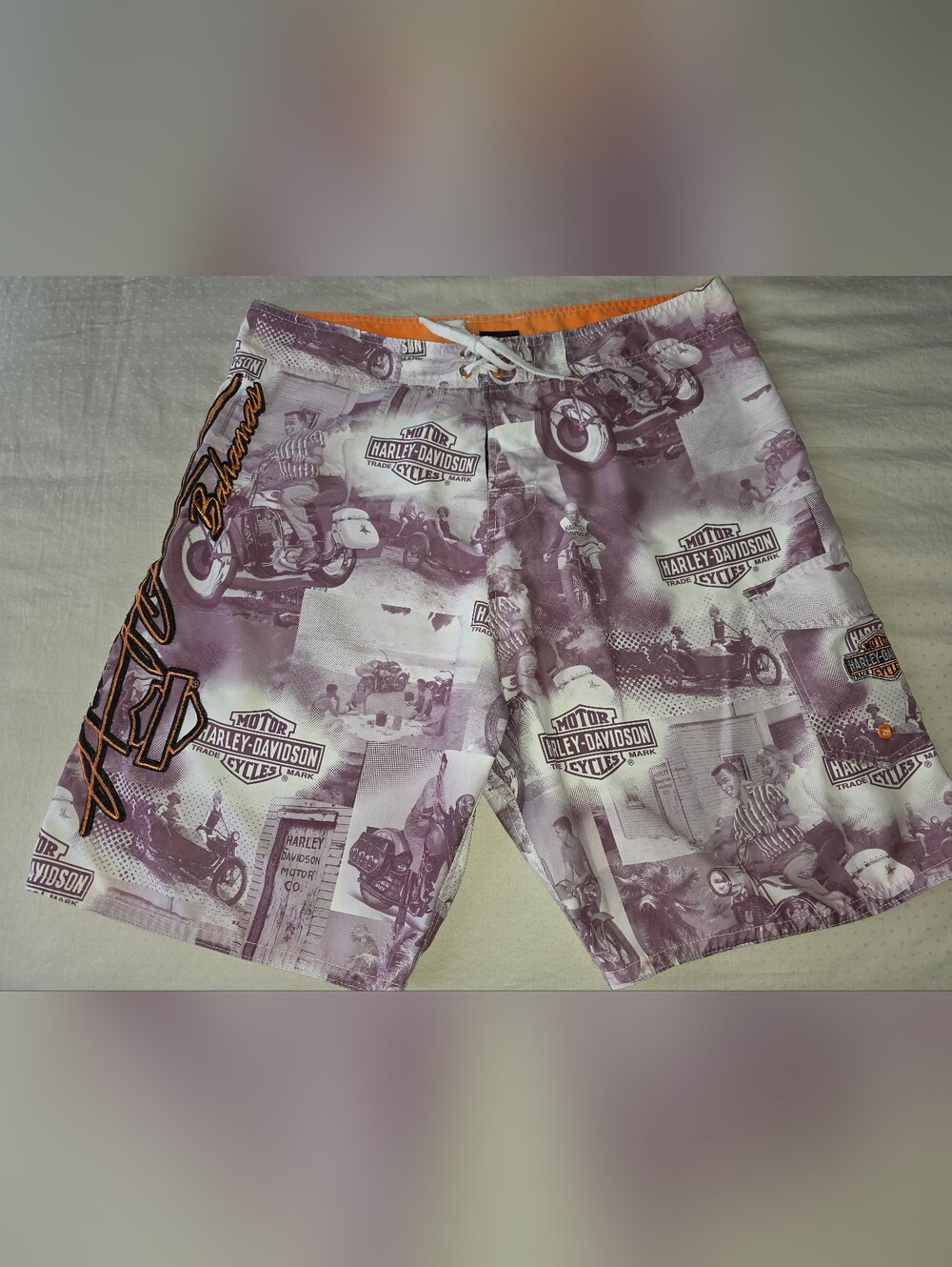Harley-Davidson Men's  Graphic Swim Trunks Sz 36